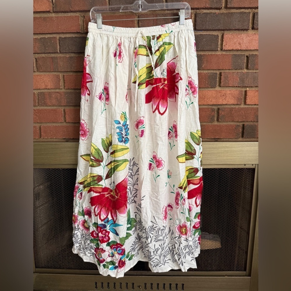 NEW Unity 100% Cotton floral print skirt One size fit most